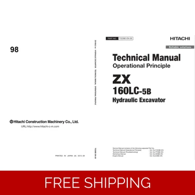 HITACHI ZX160LC-5A WORKSHOP MANUAL AND DIAGRAMS HITACHI ZX160LC-5A WORKSHOP MANUAL AND DIAGRAMS